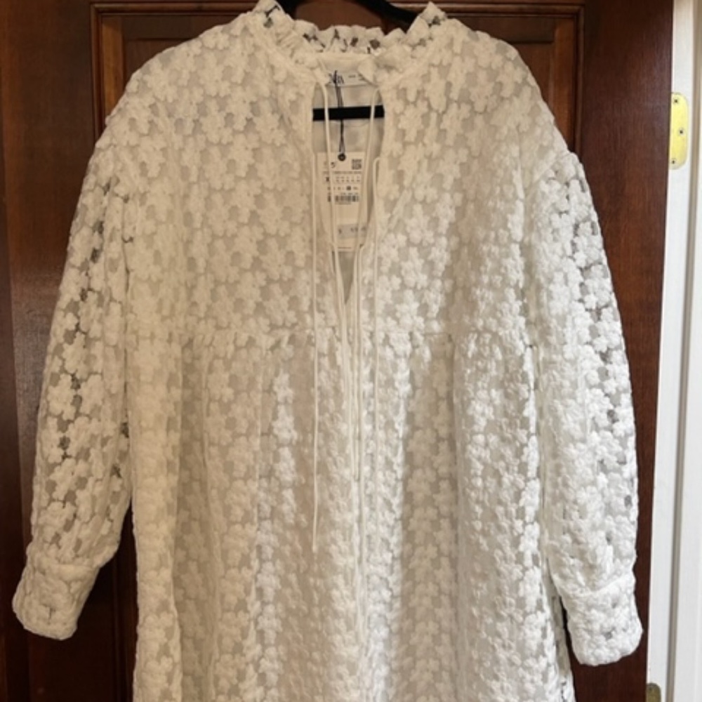 Zara white dress, XL